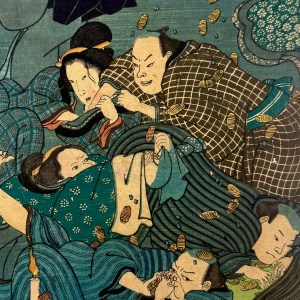 全盛黄金花 国芳 （１８５８）Kuniyoshi — antique Japanese ukiyo-e woodblock print