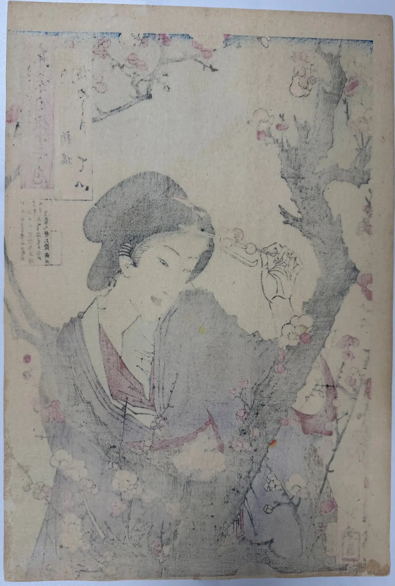 Tokyo Pride: Twelve Months — February — Yoshitoshi — antique Japanese ukiyo-e woodblock print