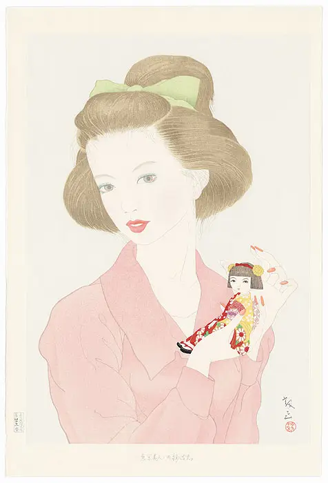 東京美人の内柳橋 奥村靫正 (Yukimasa Okumura) — antique Japanese ukiyo-e woodblock print